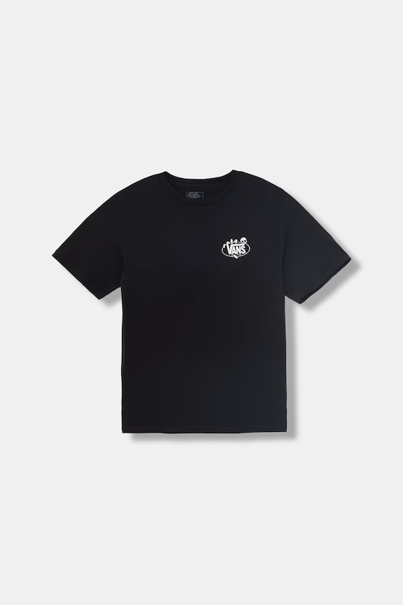 Vans tricou pentru copii bumbac negru VN000VW4BLK1