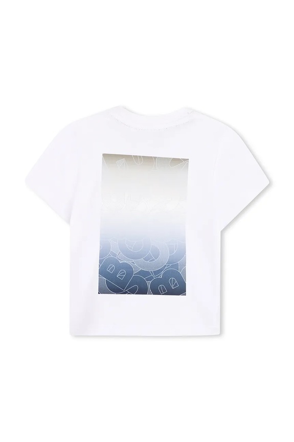 BOSS t-shirt bawełniany niemowlęcy J52891.86.94 biały SS26