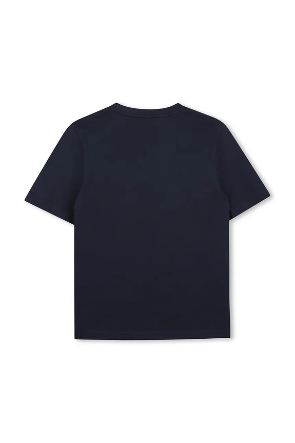 BOSS t-shirt bawełniany dziecięcy J52978.102.108 granatowy SS26