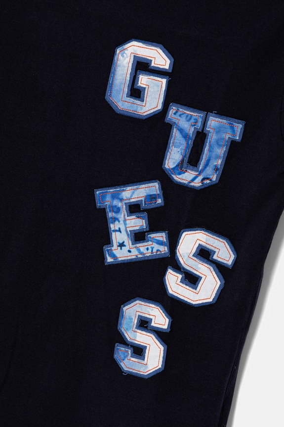 Αγορίστικα Παιδικό βαμβακερό μπλουζάκι Guess L6GI02.K8HM4.PPY2.M σκούρο μπλε