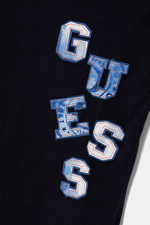Αγορίστικα Παιδικό βαμβακερό μπλουζάκι Guess L6GI02.K8HM4.PPY2.M σκούρο μπλε