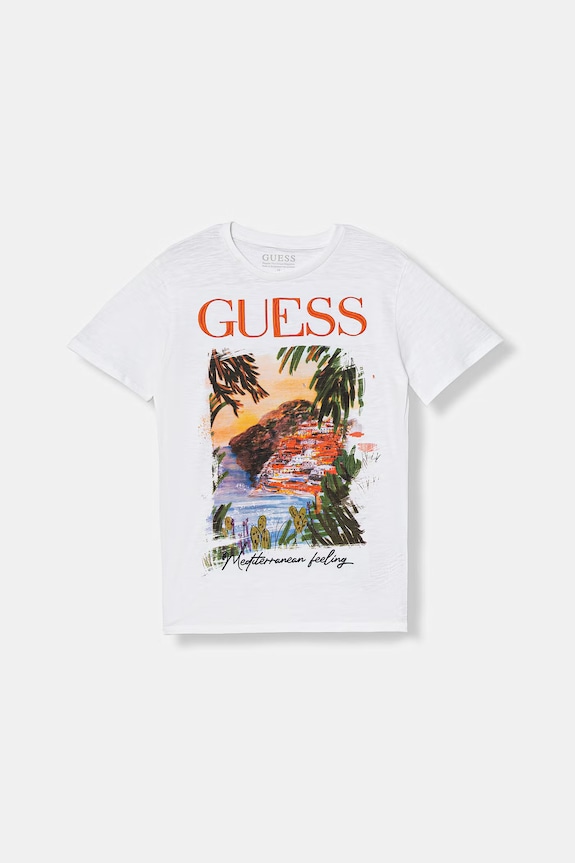Guess t-shirt dziecięcy bawełniany biały L6GI05.K6XN4.PPY2.M