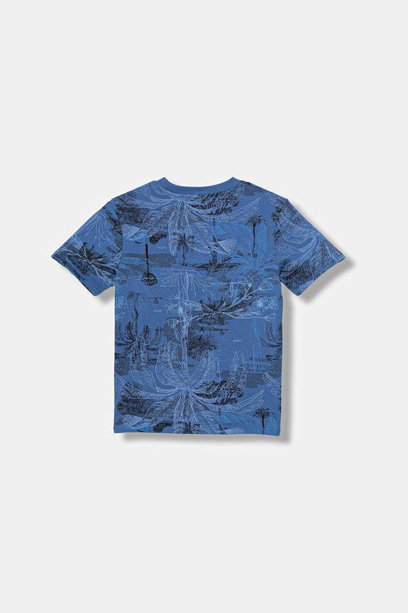 Guess tričko detské bavlnené L6GI14.K8HM4.PPY2.M modrá SS26