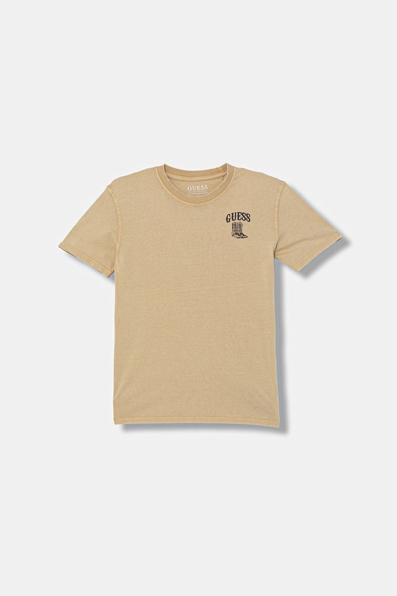 Guess t-shirt παιδικό βαμβακερό καφέ L6GI17.K8HM4.PPY2.M