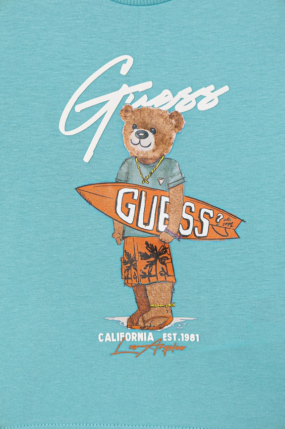 Băieți Guess tricou de bumbac pentru copii N6GI04.K8HM4.PPY2.M albastru