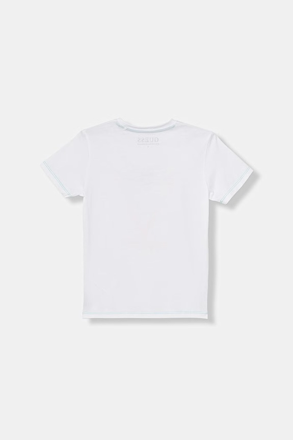 Guess t-shirt dziecięcy bawełniany N6GI10.K8HM4.PPY2.M biały SS26