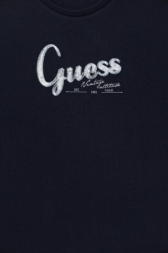 Момче Детска памучна тениска Guess L6GI01.K8HM4.PPY2.M тъмносин
