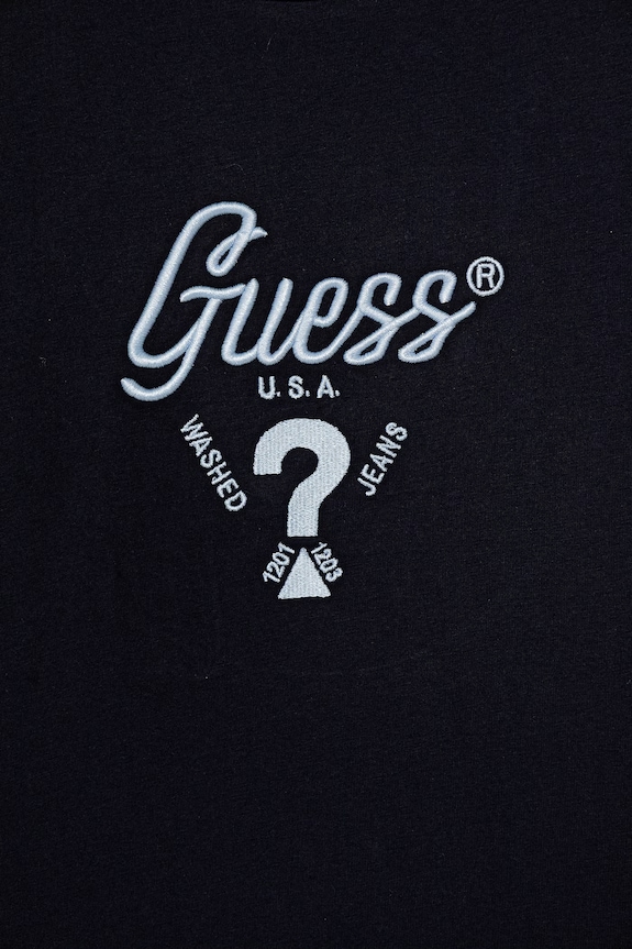 Chłopiec Guess t-shirt bawełniany dziecięcy L6GI06.K8HM4.PPY2.M granatowy