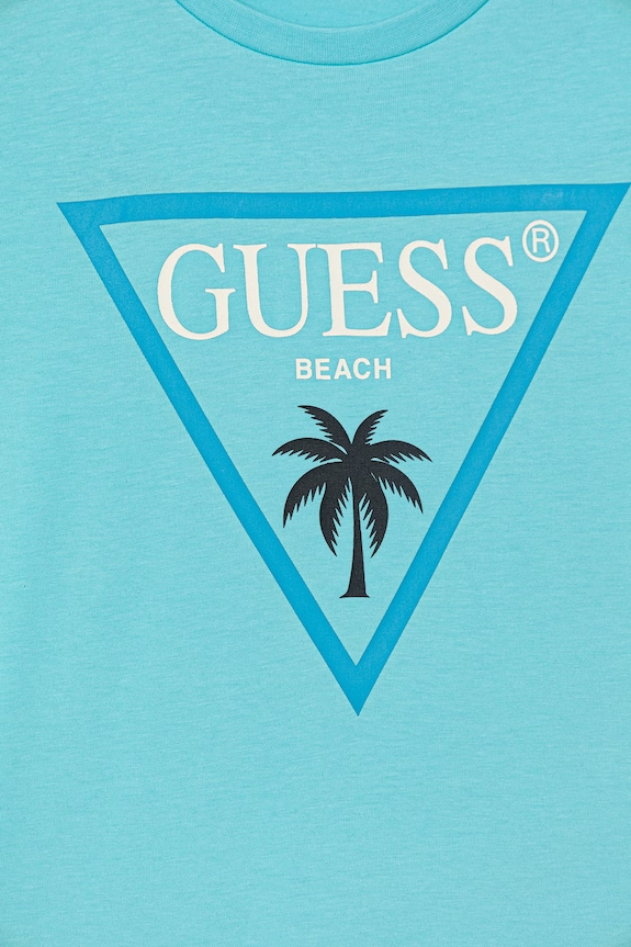Αγορίστικα Guess T-shirt παιδικό βαμβακερό με ελαστάν L6GI27.J1314.PPY2.M μπλε