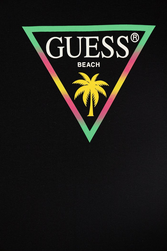 Αγορίστικα Guess T-shirt παιδικό βαμβακερό με ελαστάν L6GI27.J1314.PPY2.M μαύρο