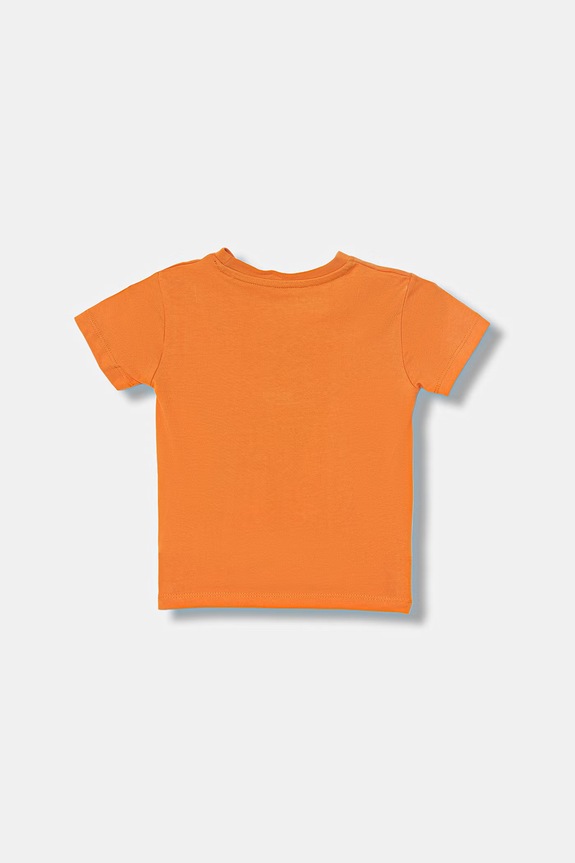Guess t-shirt dziecięcy bawełniany N6GI12.K8HM4.PPY2.M pomarańczowy SS26