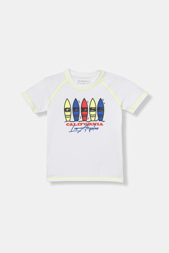 Guess t-shirt dziecięcy bawełniany biały N6GI19.K8HM4.PPY2.M