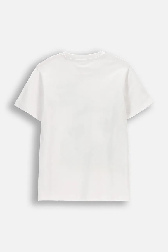 Dětské bavlněné tričko Coccodrillo WC6143208VBA bílá SS26