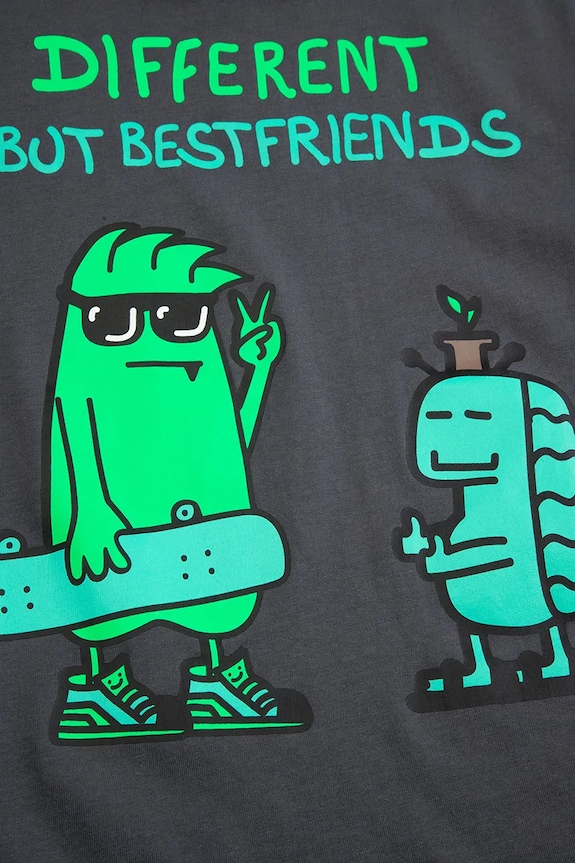 Coccodrillo t-shirt bawełniany dziecięcy szary WC6143210VBA