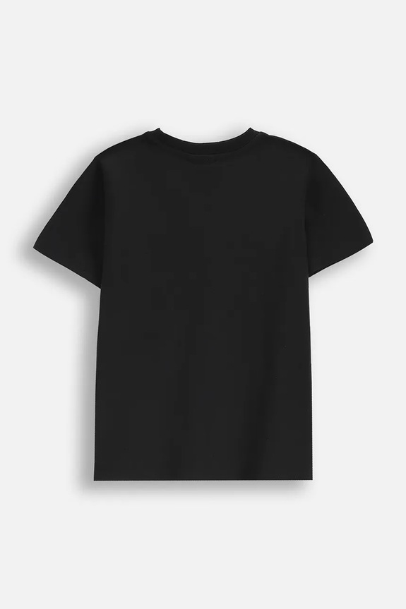 Coccodrillo t-shirt bawełniany dziecięcy WC6143224VBA czarny SS26