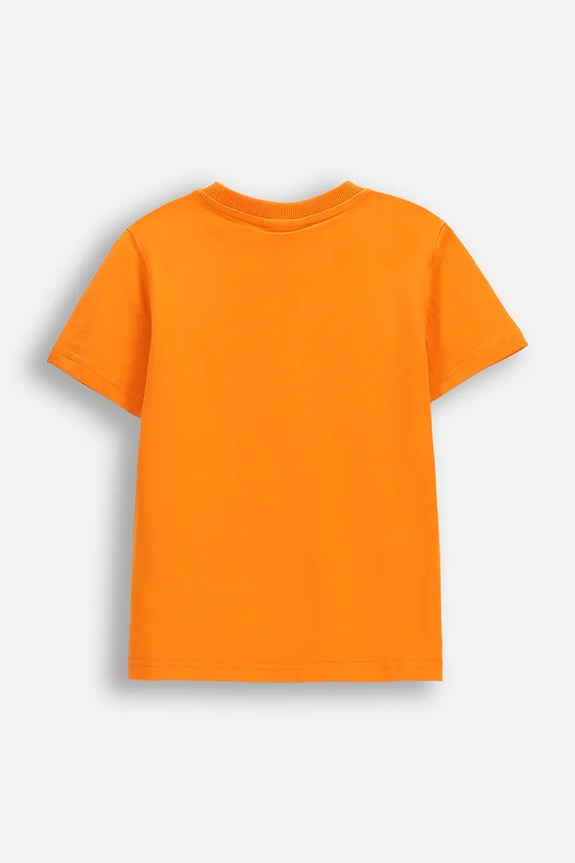 Dětské bavlněné tričko Coccodrillo WC6143202FBK oranžová SS26