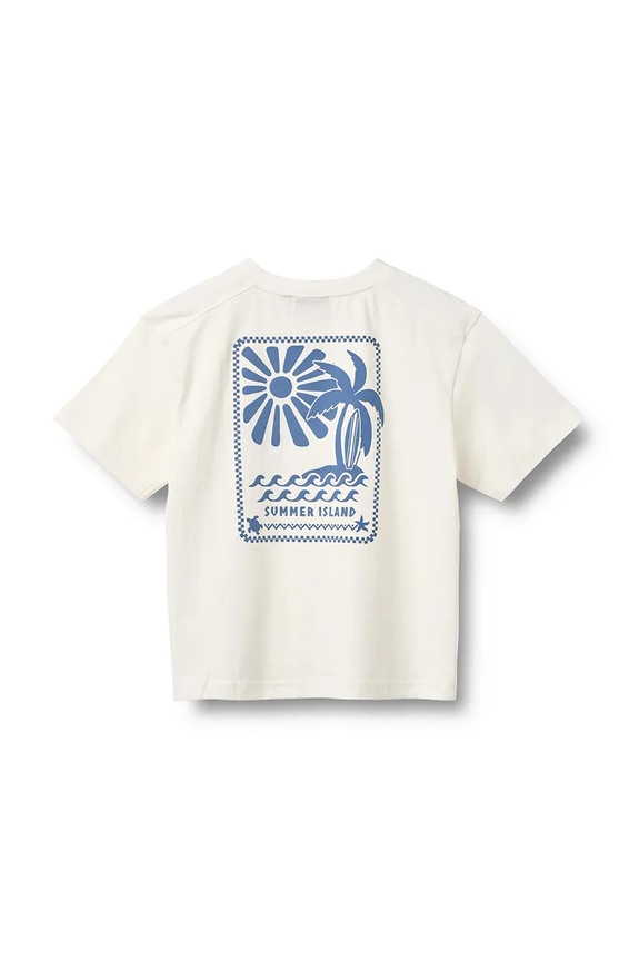 Αγορίστικα Wheat t-shirt παιδικό βαμβακερό 2091.012.GOTS λευκό