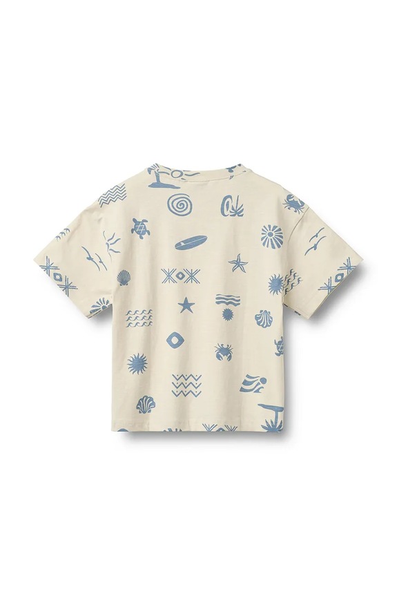 Wheat t-shirt basic dziecięcy bawełniany 2099.159.GOTS beżowy SS26