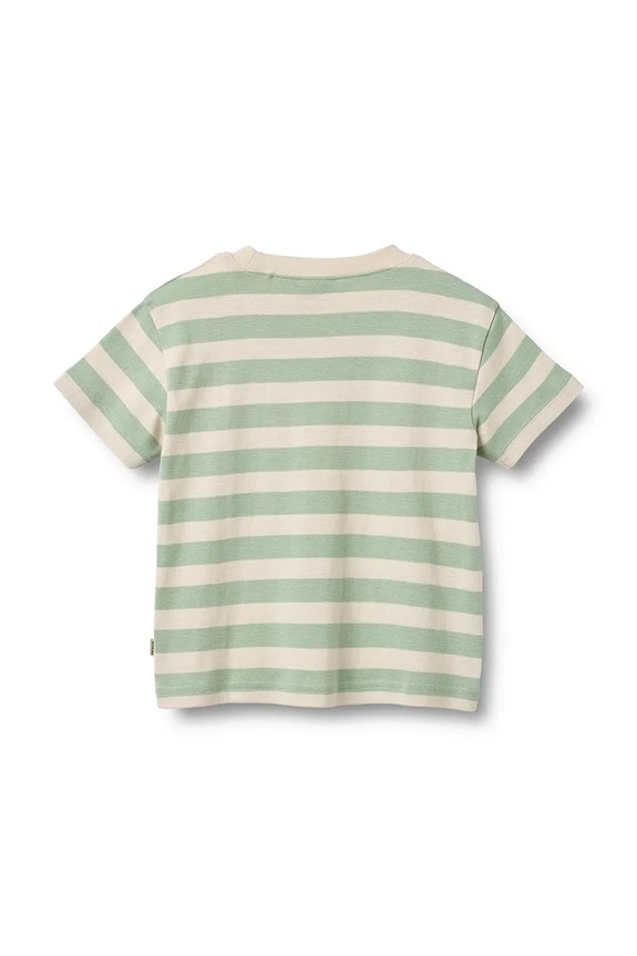 Wheat tricou de bumbac pentru copii 2172.108S.GOTS verde SS26