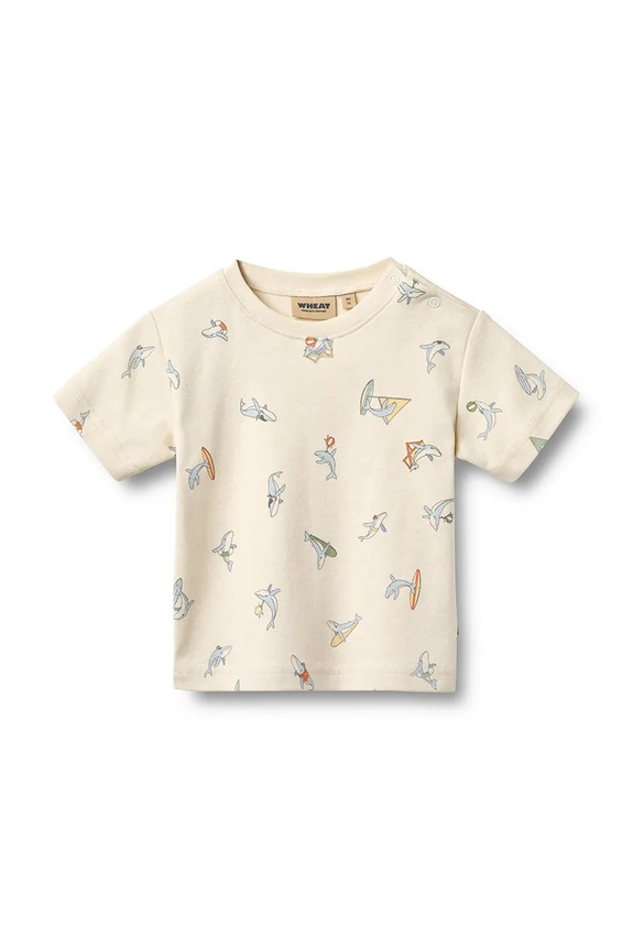 Wheat T-shirt βρεφικό βαμβακερό 2-pack μπεζ 6136.193.GOTS