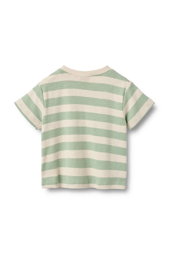 Wheat tricou din bumbac pentru bebeluși 6172.108S.GOTS verde SS26