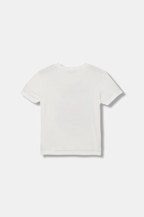 United Colors of Benetton tricou copii din bumbac 3I1XC10SJ.G.Stagionale alb SS26