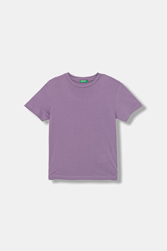 United Colors of Benetton T-shirt Παιδικό βαμβακερό 3I1XC10SJ.G.Stagionale μωβ SS26