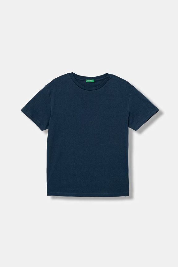 United Colors of Benetton tricou copii din bumbac 3I1XC10SJ.G.Stagionale bleumarin SS26