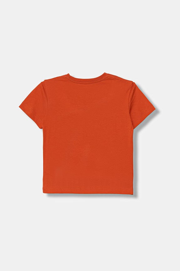 United Colors of Benetton тениска за деца от памук 3I1XG10MA.P.Stagionale оранжев SS26
