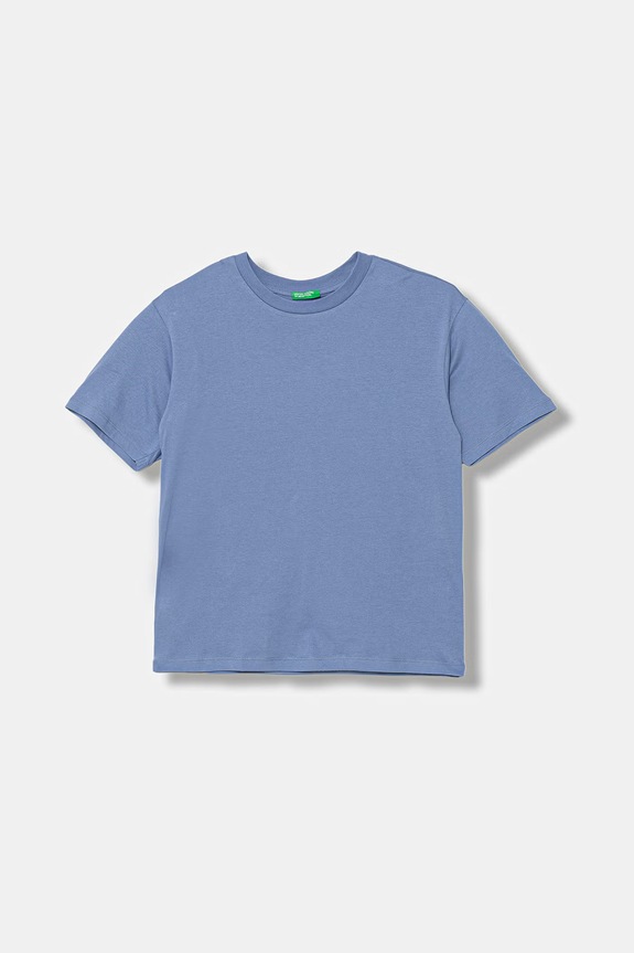 Detské bavlnené tričko United Colors of Benetton 3I1XC10SU.G.Stagionale modrá SS26