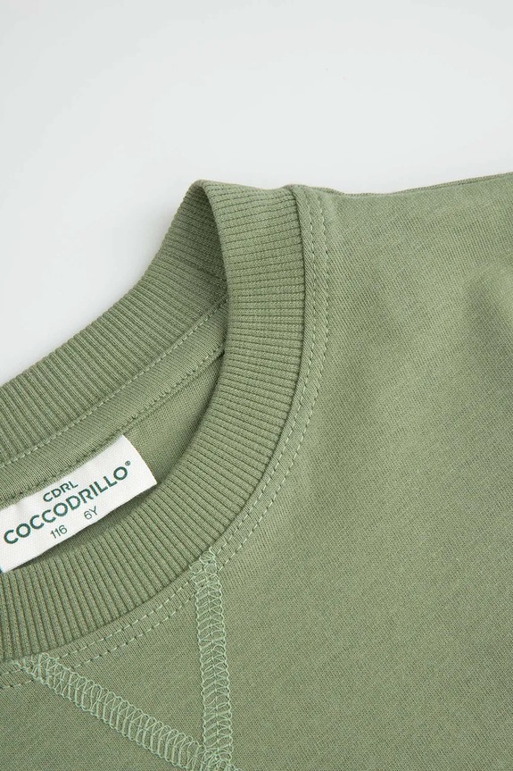 Αγορίστικα Coccodrillo παιδικό t-shirt βαμβακερό WC6143202LBD πράσινο