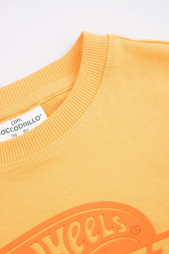 Fiú Coccodrillo női pamut póló WC6143203LBD narancssárga