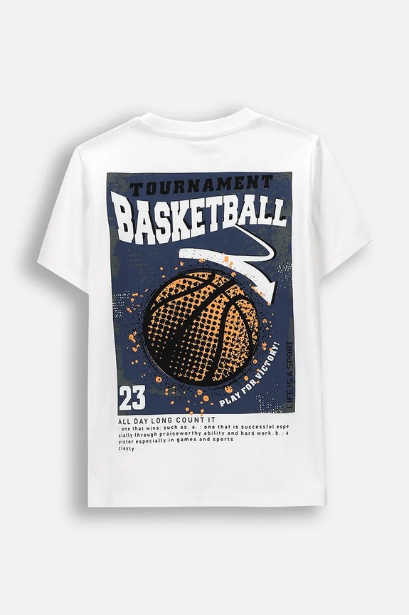 Coccodrillo t-shirt παιδικό βαμβακερό WC6143203MBJ λευκό SS26
