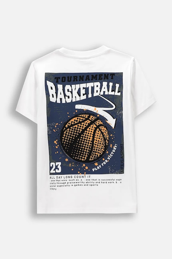 Coccodrillo t-shirt παιδικό βαμβακερό WC6143203MBJ λευκό SS26