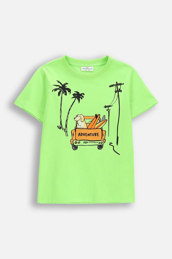 Coccodrillo Παιδικό t-shirt με βαμβάκι πράσινο WC6143210VBB