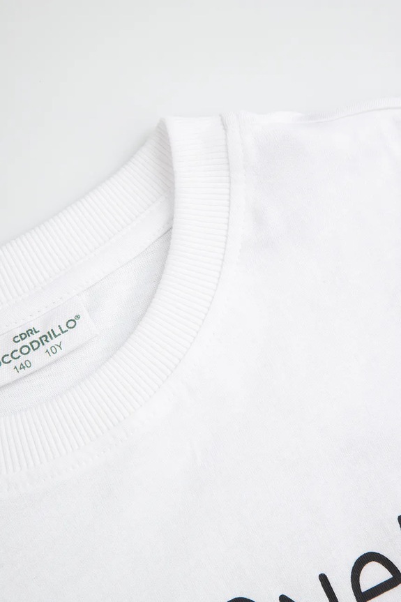 Αγορίστικα Coccodrillo T-shirt παιδικό βαμβακερό WC6143211VBB λευκό