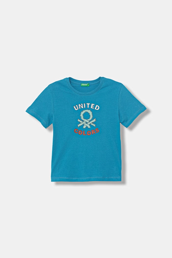 United Colors of Benetton majica za djecu od pamuka plava 3I1XG10MX.P.seasonal