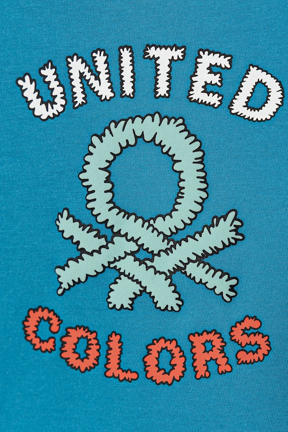 Dječaci United Colors of Benetton majica za djecu od pamuka 3I1XG10MX.P.seasonal plava