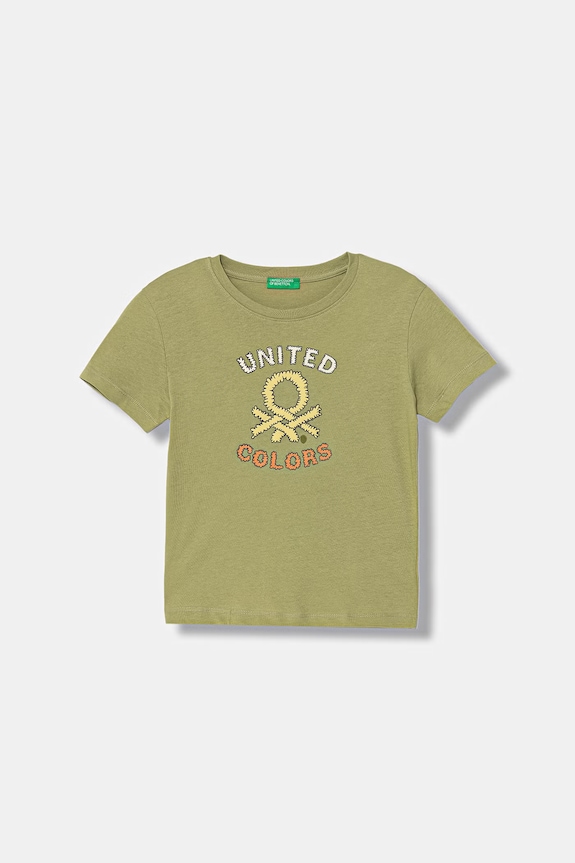 United Colors of Benetton majica za djecu od pamuka zelena 3I1XG10MX.P.seasonal