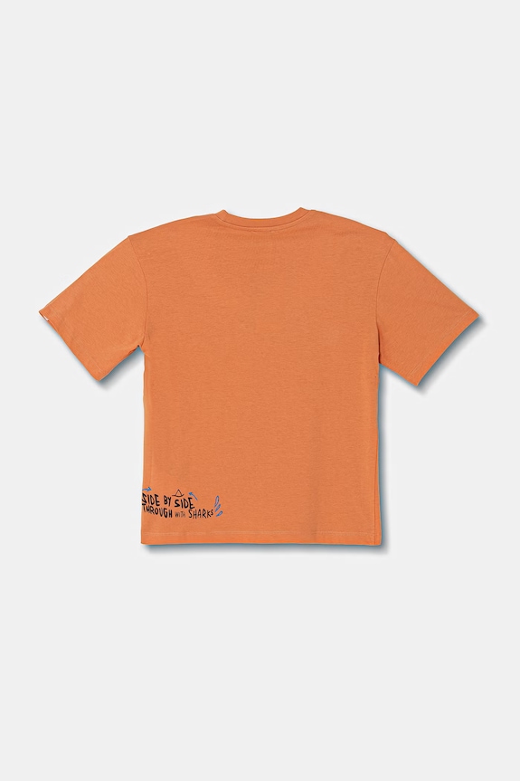 United Colors of Benetton majica za djecu od pamuka 3I1XC10TY.G.seasonal narančasta SS26
