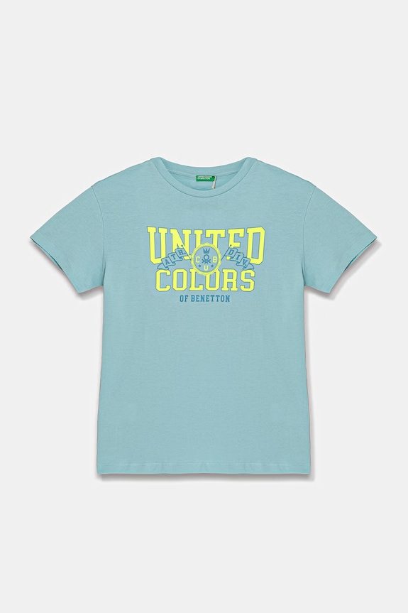 United Colors of Benetton majica za djecu od pamuka tirkizna 3I1XC10TF.G.seasonal