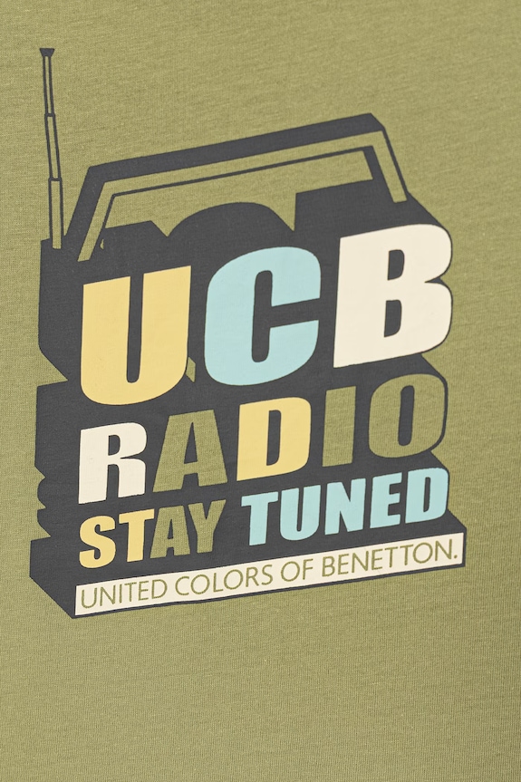 Dječaci United Colors of Benetton majica za djecu od pamuka 3I1XC10TF.G.seasonal zelena