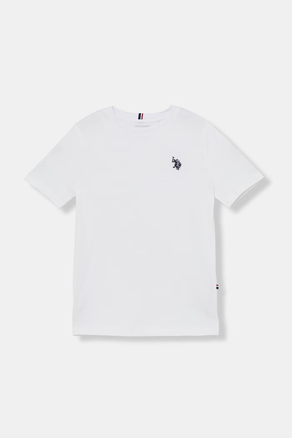 U.S. Polo Assn. t-shirt Παιδικό βαμβακερό USP2374 λευκό SS26