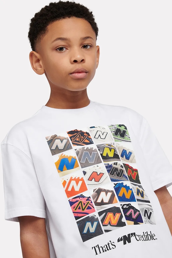 New Balance tricou pentru copii, din bumbac YT61Q4N0