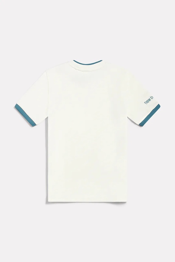 Băieți New Balance tricou pentru copii, din bumbac YT61B802 alb