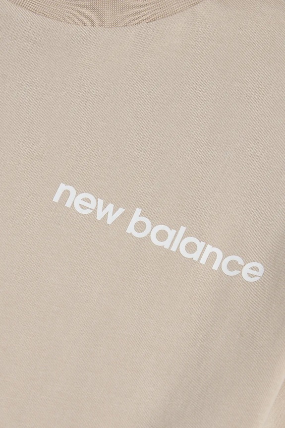 New Balance tricou pentru copii, din bumbac YT61A21A bej