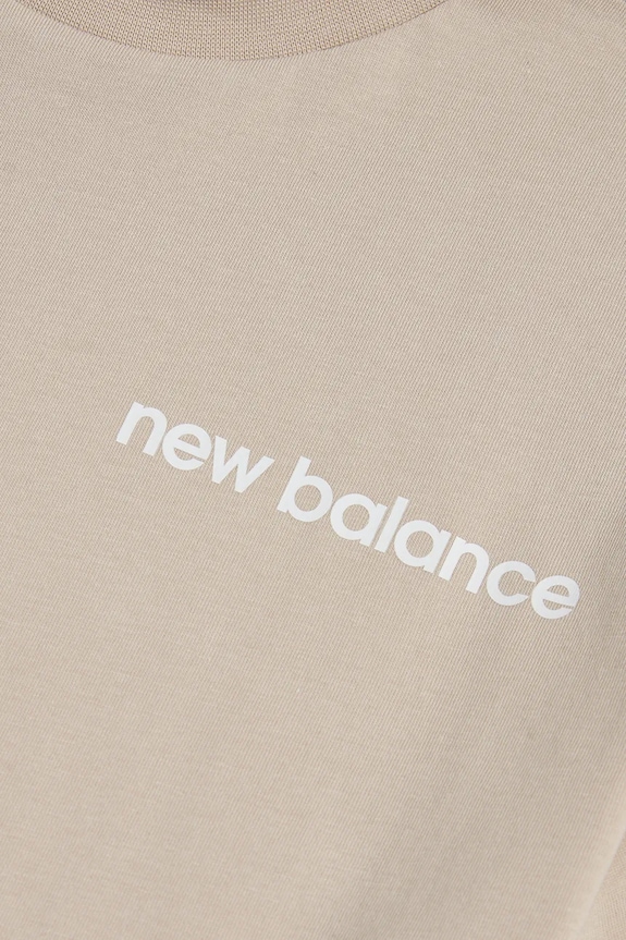New Balance tricou pentru copii, din bumbac YT61A21A bej