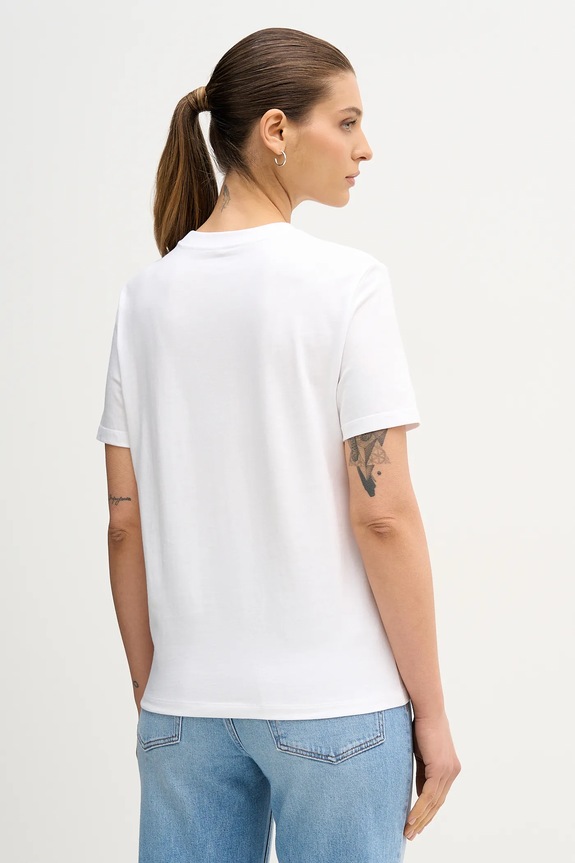 Oblečení Bavlněné tričko Calvin Klein Jeans LV044E215G bílá