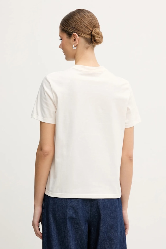 Îmbrăcăminte Calvin Klein Jeans tricou din bumbac LV047E804G bej