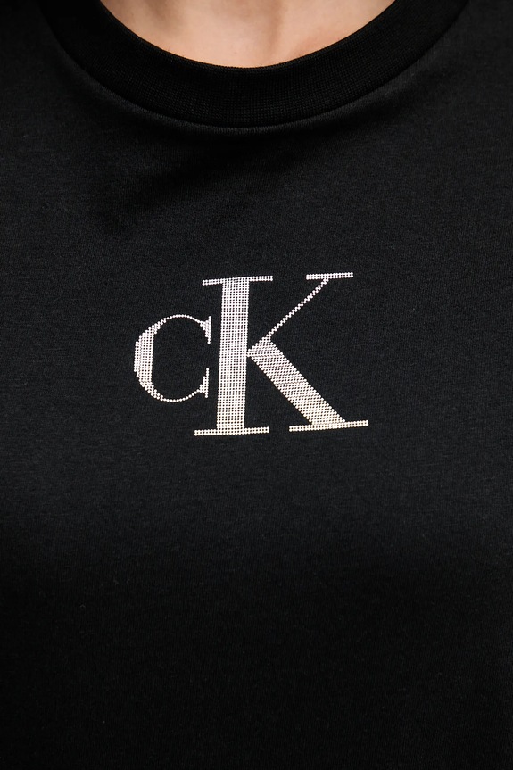 Calvin Klein Jeans t-shirt in cotone LV047E804G nero